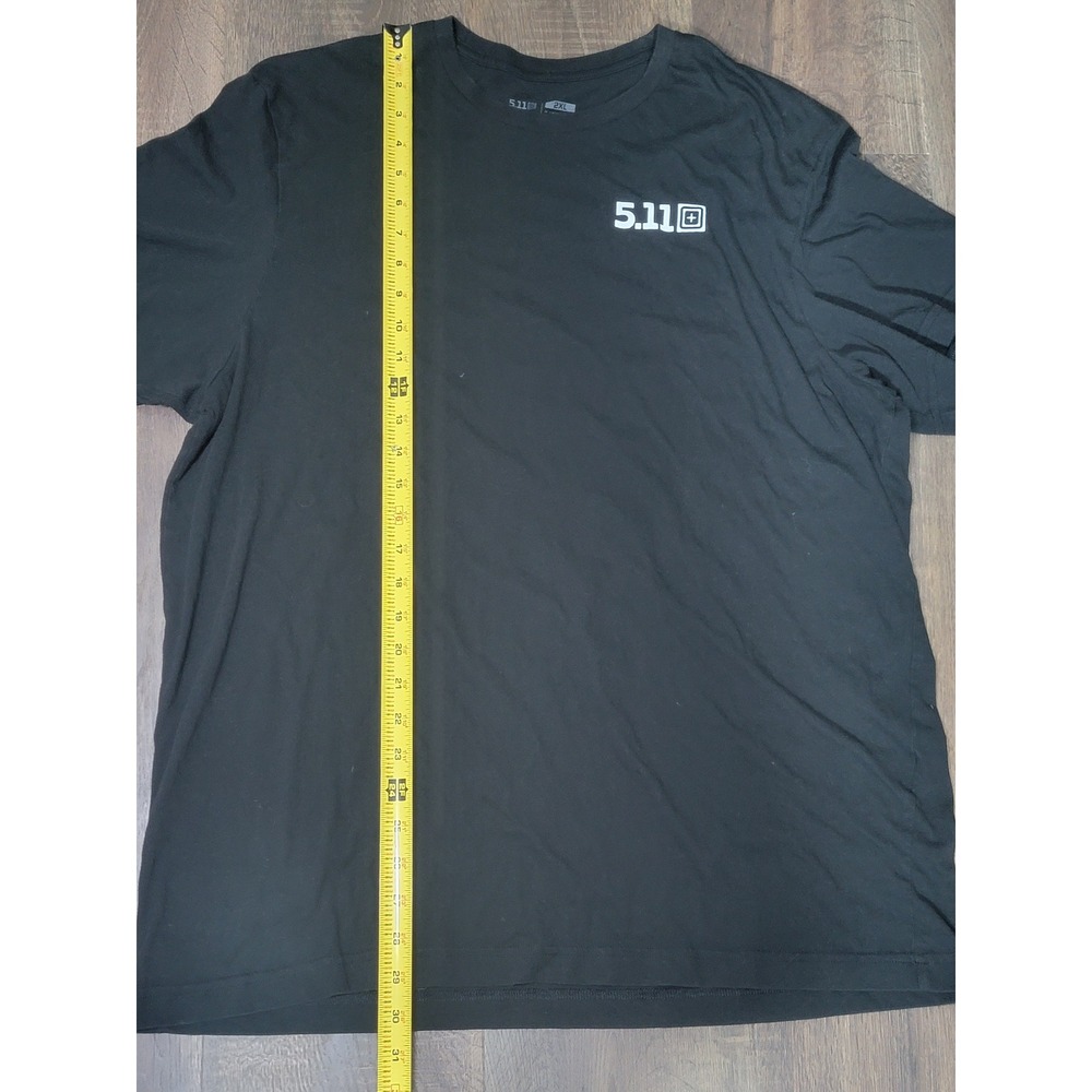 5.11 Tactical T-Shirt 2XL Black Short Sleeve‎ Snake Lightning Graphic Tee
